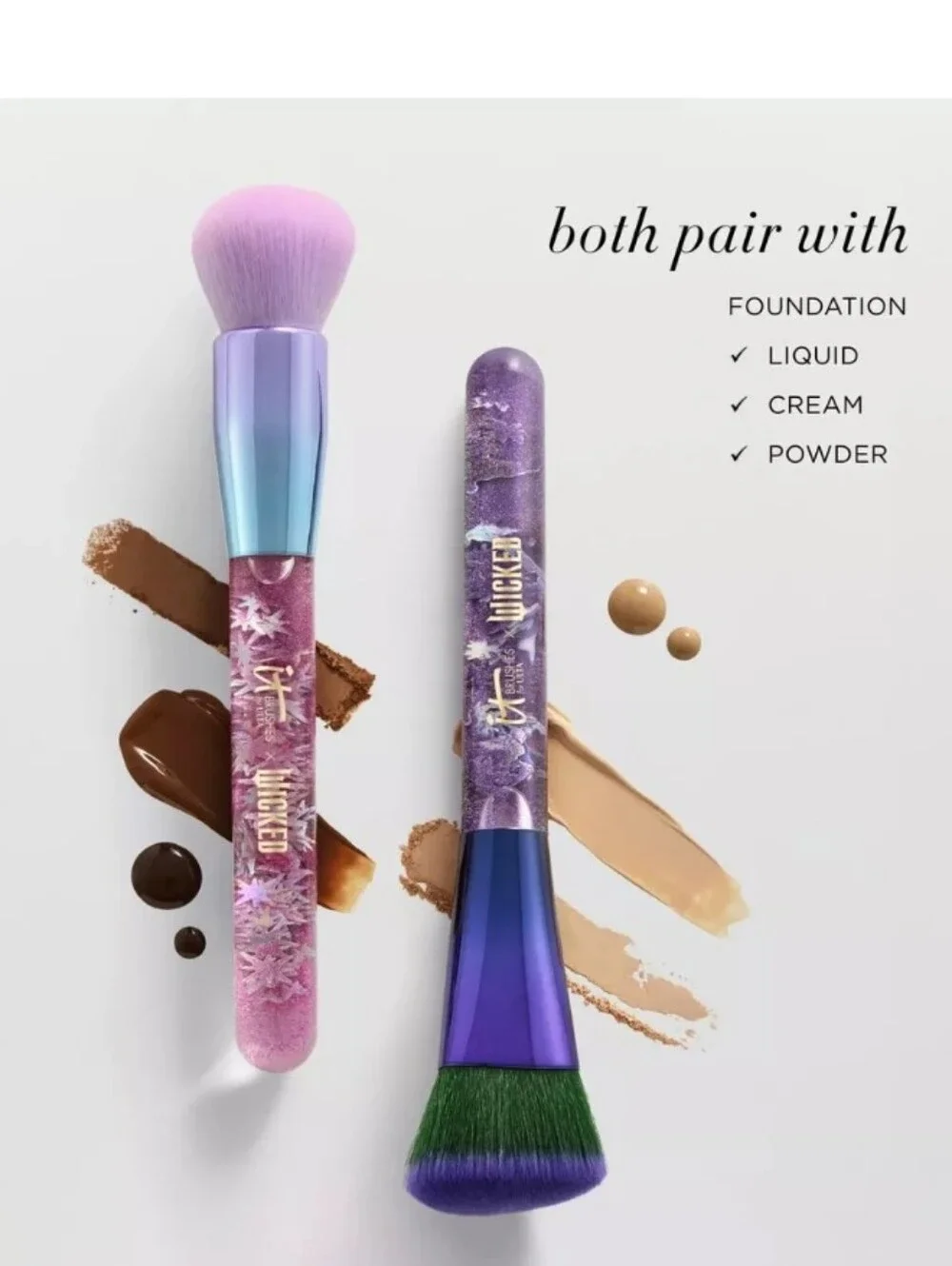 It Cosmetics X Wicked Limited Edition Glinda Foundation Brush